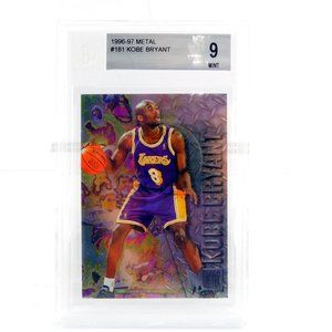 1996-97 Fleer Metal BGS 9 #181 Kobe Bryant Not PSA Rookie